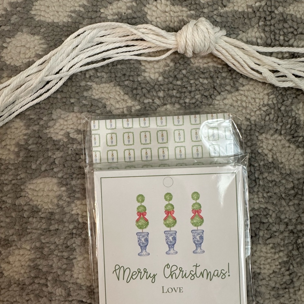 Christmas Gift Tags with Green and Red Design